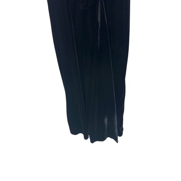 Lauren Ralph Lauren Women's Black Velvet Tie Waist Cocktail Hour Dress Size 14 - Picture 5 of 10